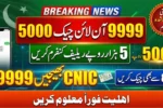 9999 Online Check 5000 CNIC Verification 2026 – Complete Payment Guide