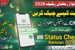 Maryam Nawaz Ramzan Relief 2026 How to Check Your Approval Status Online