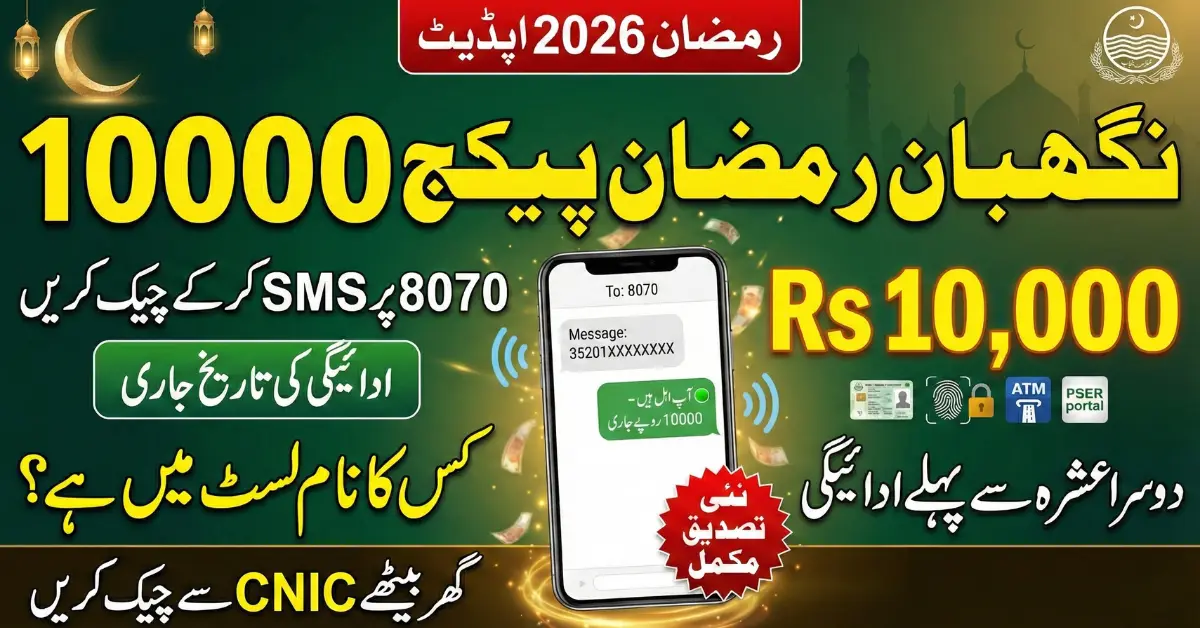 Nigehban Ramzan Package 10000 Check 8070 Beneficiary List & Payment Date 2026