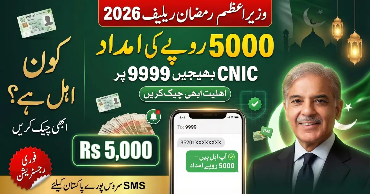 PM Ramzan Relief 2026 Package 9999 Check Eligibility
